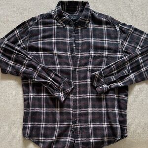 Rails Black and White Plaid Men's Shirt